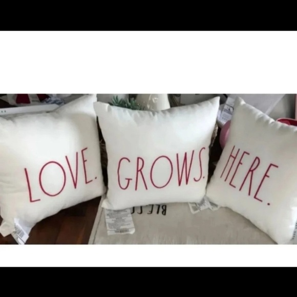 Rae Dunn Bedding Rae Dunn Love Grows Here Spring Throw Pillows